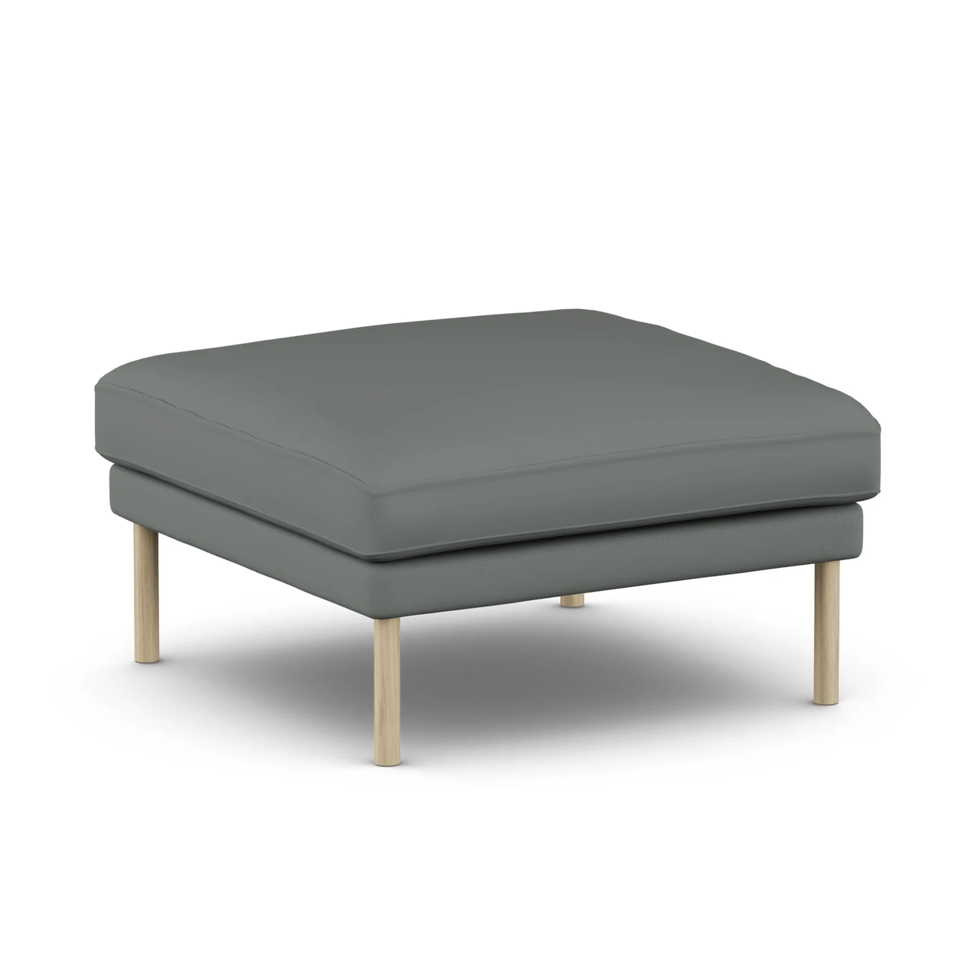 Pouf Linnevik, Caleido Grey 1240-chêne blanchi à l’huile, sans jupe 1898