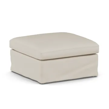 Pouf Linnevik - Jump Beige 1956-chêne blanchi à l’huile, avec jupe - 1898