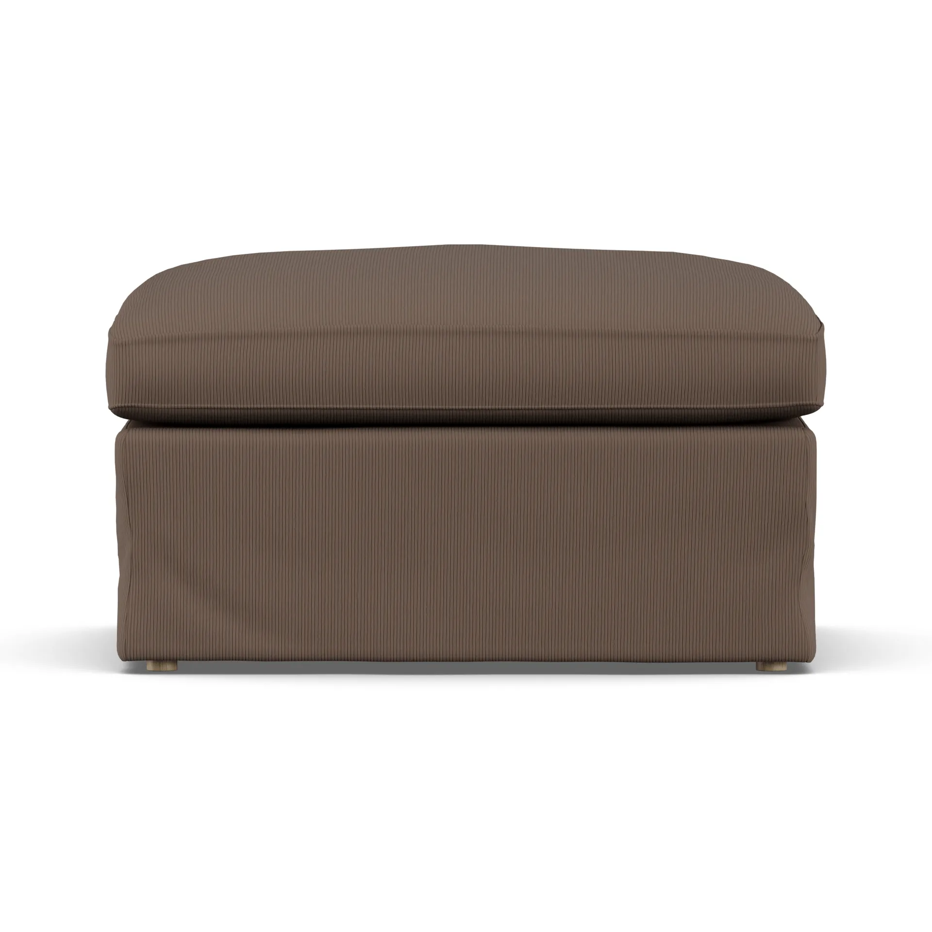 Pouf Linnevik, Jump Brown 1955-chêne blanchi à l’huile, avec jupe 1898