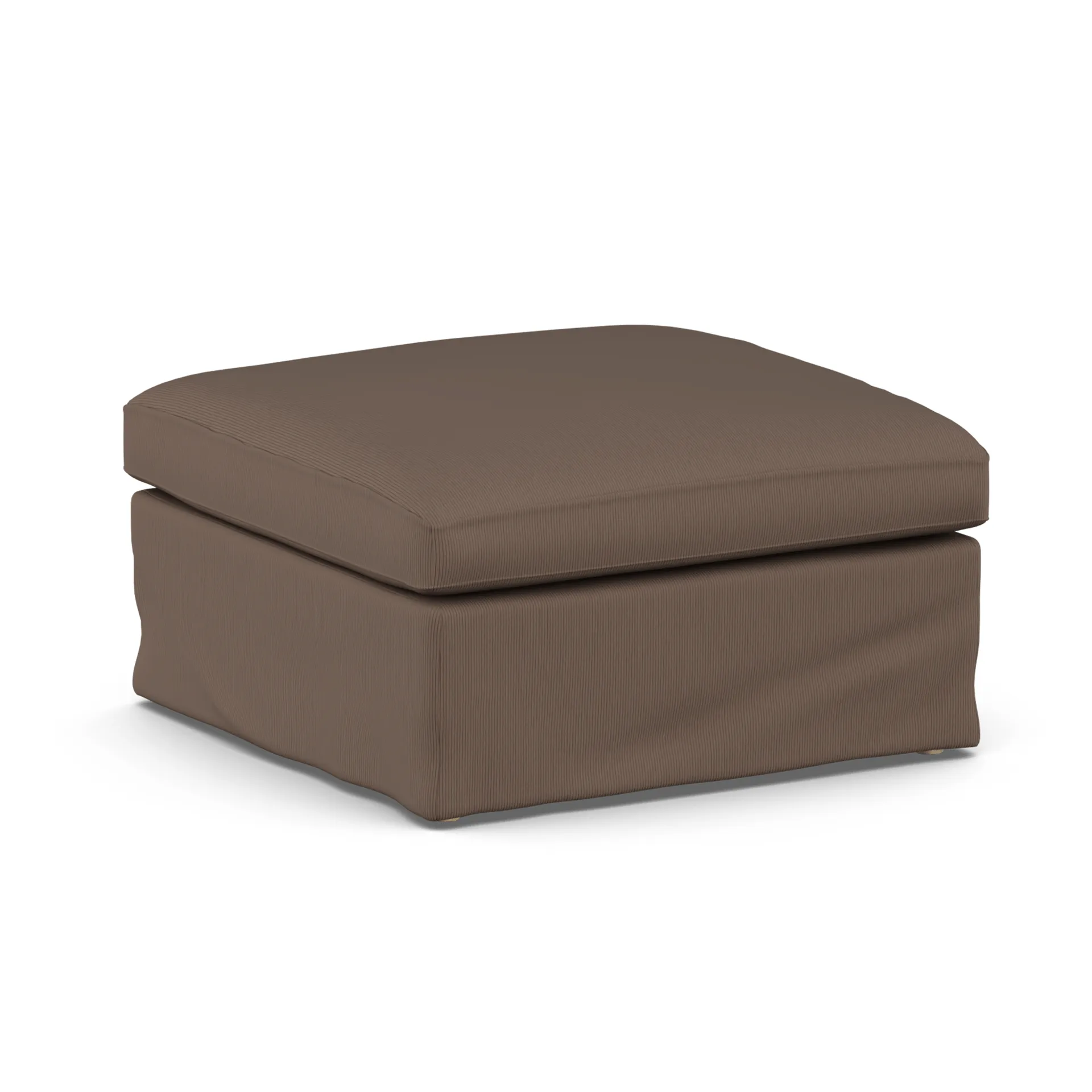 Pouf Linnevik, Jump Brown 1955-chêne blanchi à l’huile, avec jupe 1898