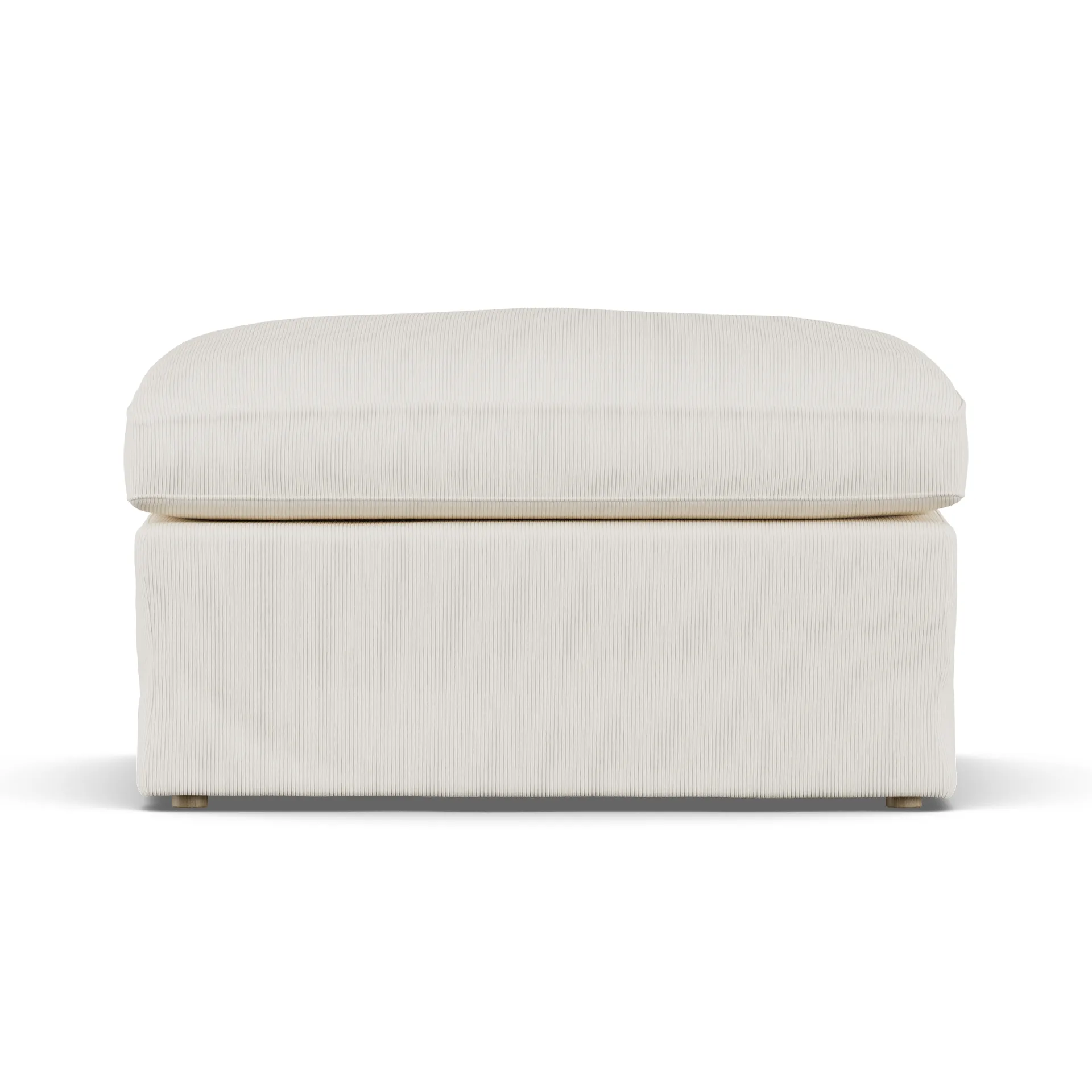Pouf Linnevik, Jump Off White 1954-chêne blanchi à l’huile, avec jupe 1898