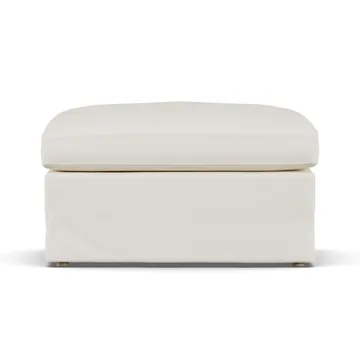 Pouf Linnevik - Jump Off White 1954-chêne blanchi à l’huile, avec jupe - 1898