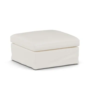 Pouf Linnevik - Jump Off White 1954-chêne blanchi à l’huile, avec jupe - 1898