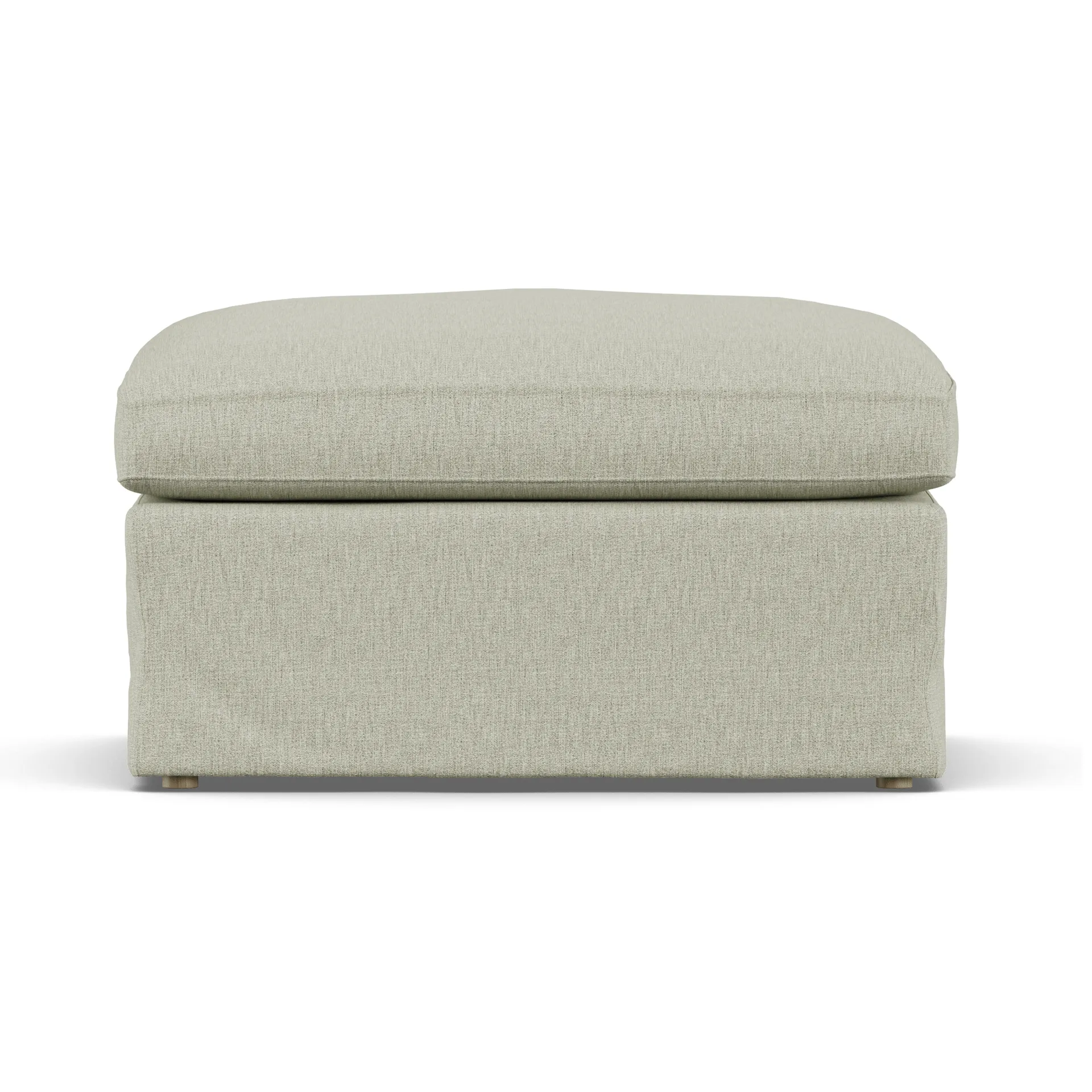 Pouf Linnevik, Luiza Beige 3981-chêne blanchi à l’huile, avec jupe 1898