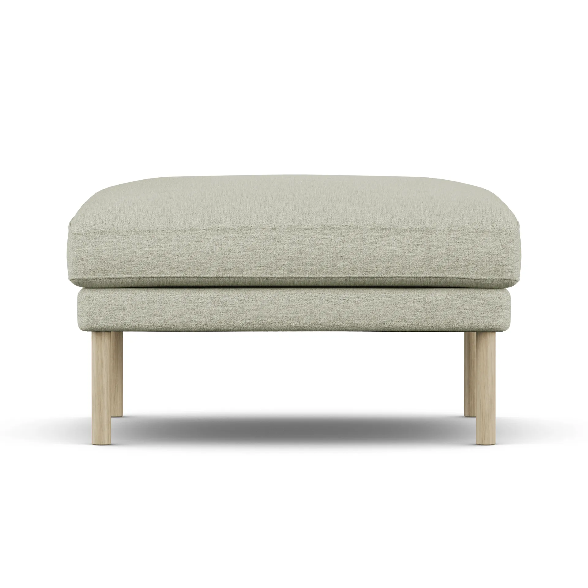 Pouf Linnevik, Luiza Beige 3981-chêne blanchi à l’huile, sans jupe 1898
