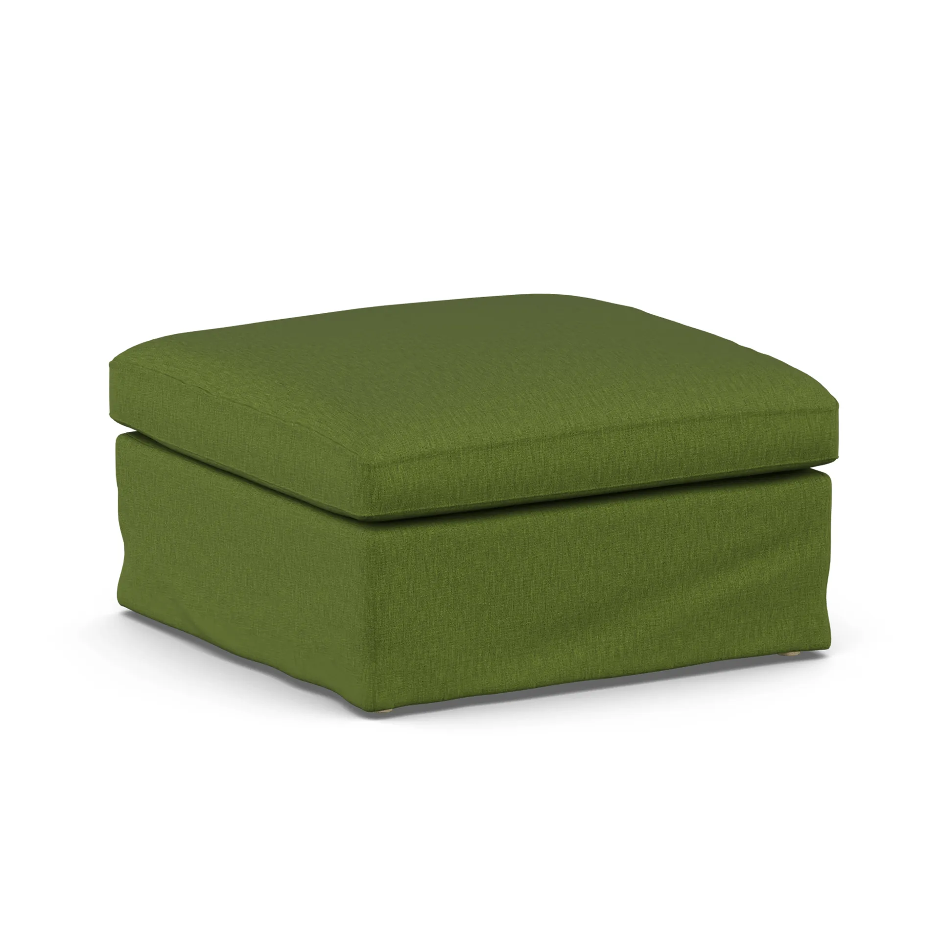 Pouf Linnevik, Luiza Green 3975-chêne blanchi à l’huile, avec jupe 1898