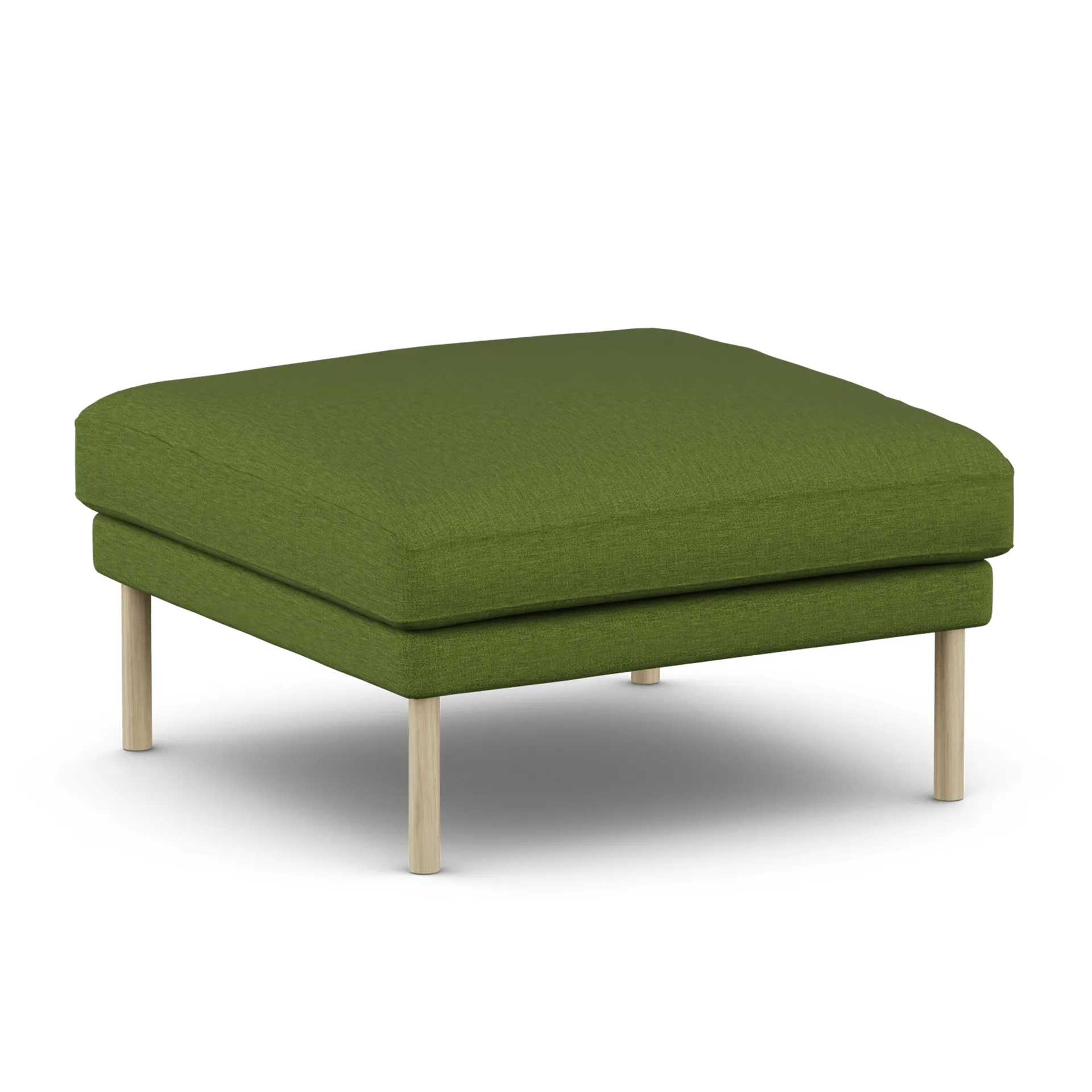 Pouf Linnevik, Luiza Green 3975-chêne blanchi à l’huile, sans jupe 1898
