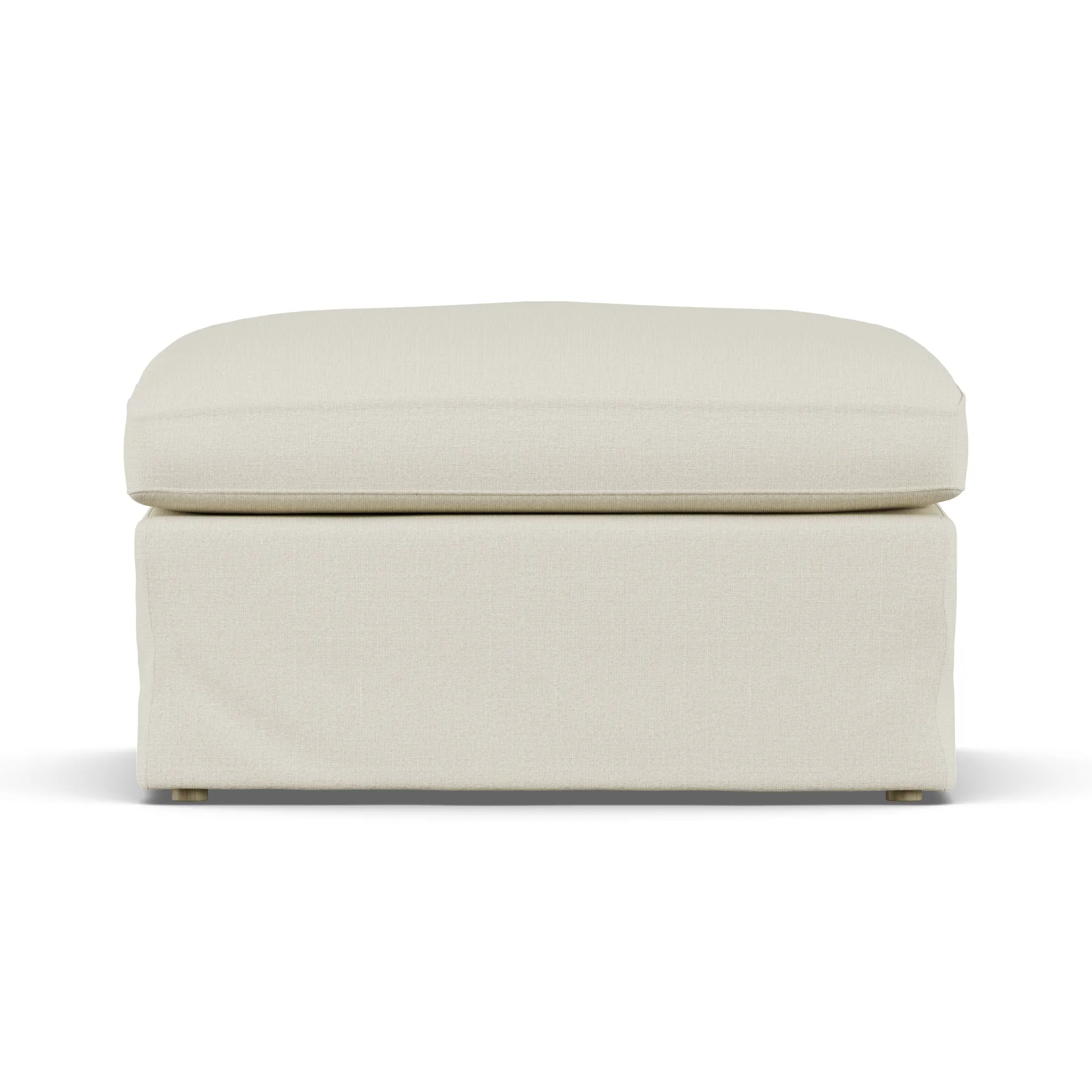 Pouf Linnevik, Oslo Nature 1540-chêne blanchi à l’huile, avec jupe 1898