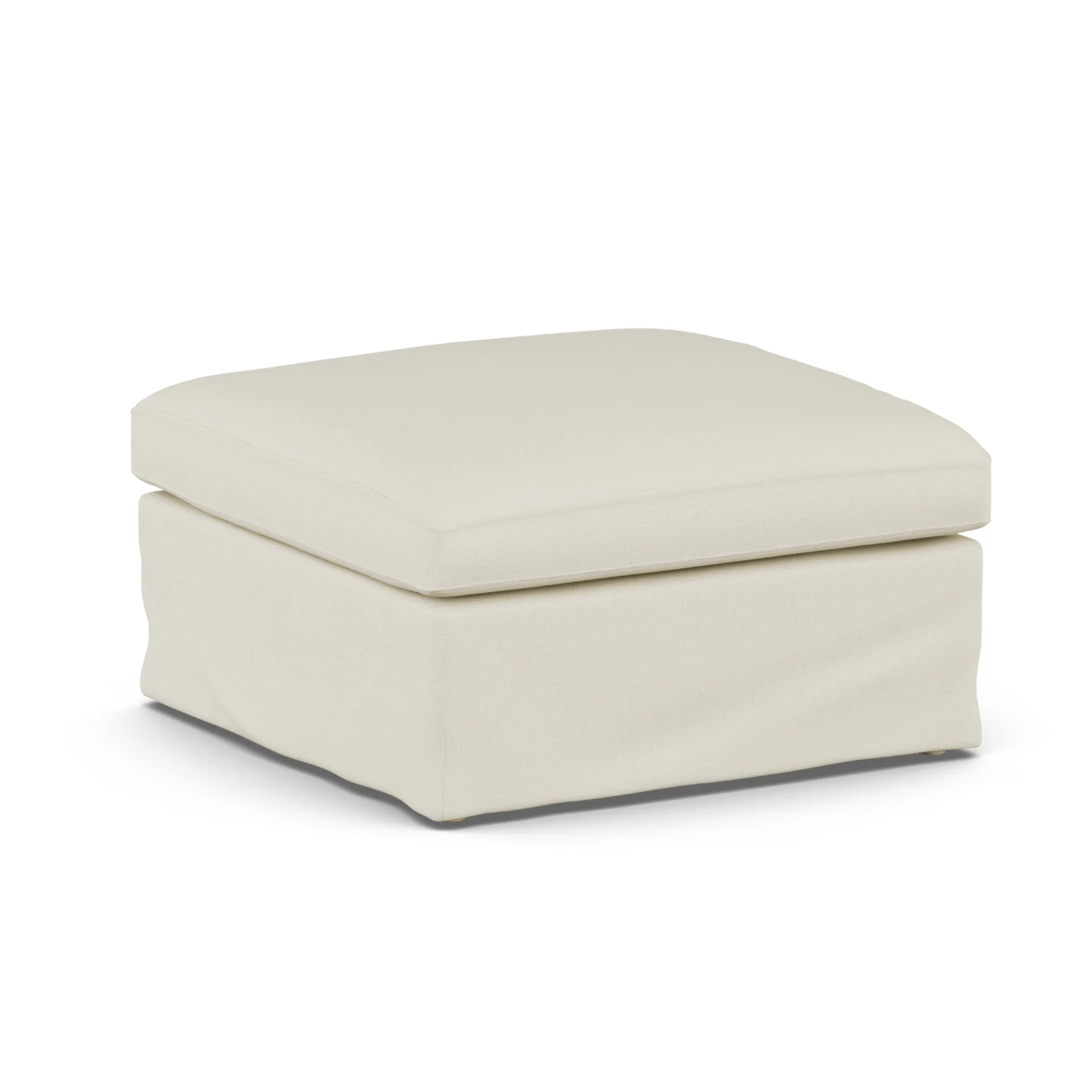 Pouf Linnevik, Oslo Nature 1540-chêne blanchi à l’huile, avec jupe 1898