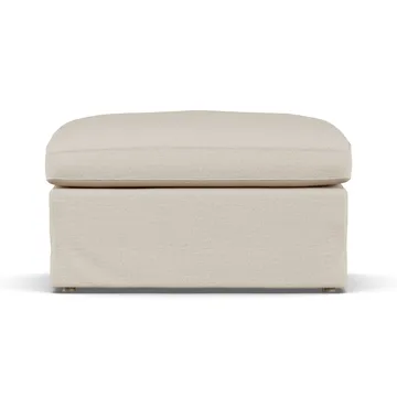 Pouf Linnevik - Same Beige 6670-chêne blanchi à l’huile, avec jupe - 1898