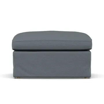 Pouf Linnevik - Same Blue 6678-chêne blanchi à l’huile, avec jupe - 1898