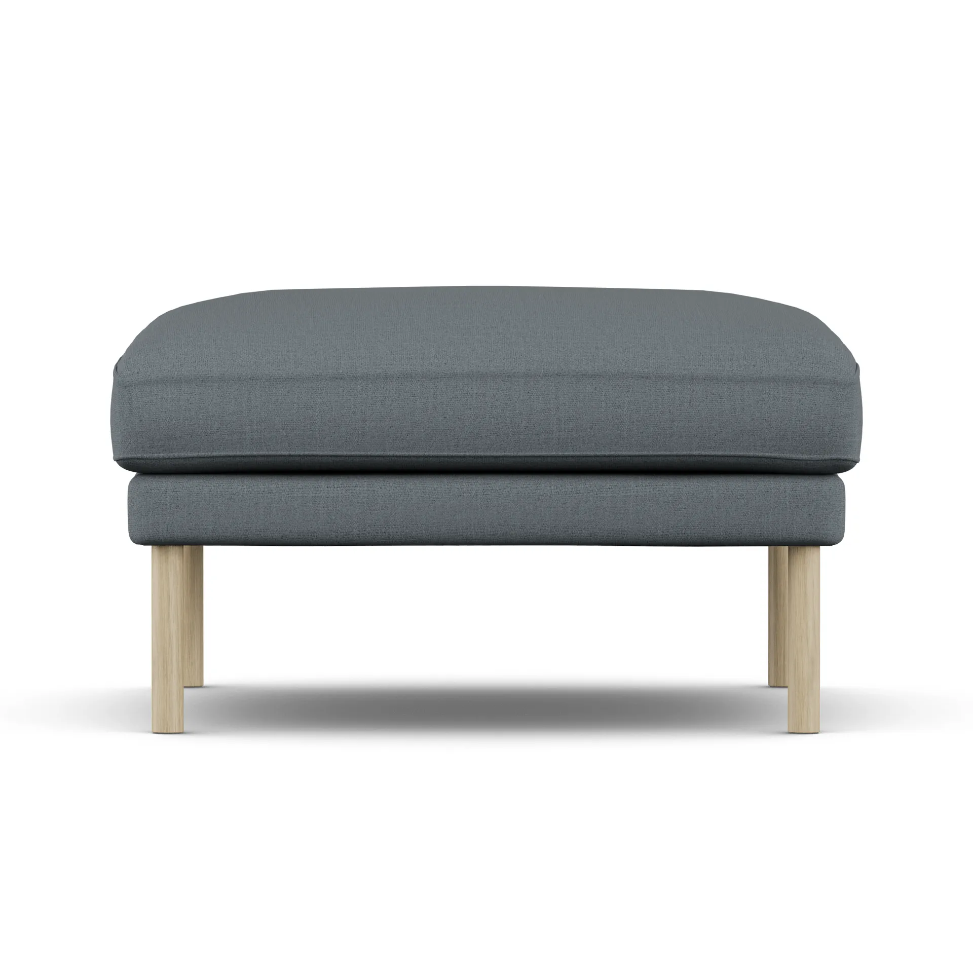 Pouf Linnevik, Same Blue 6678-chêne blanchi à l’huile, sans jupe 1898