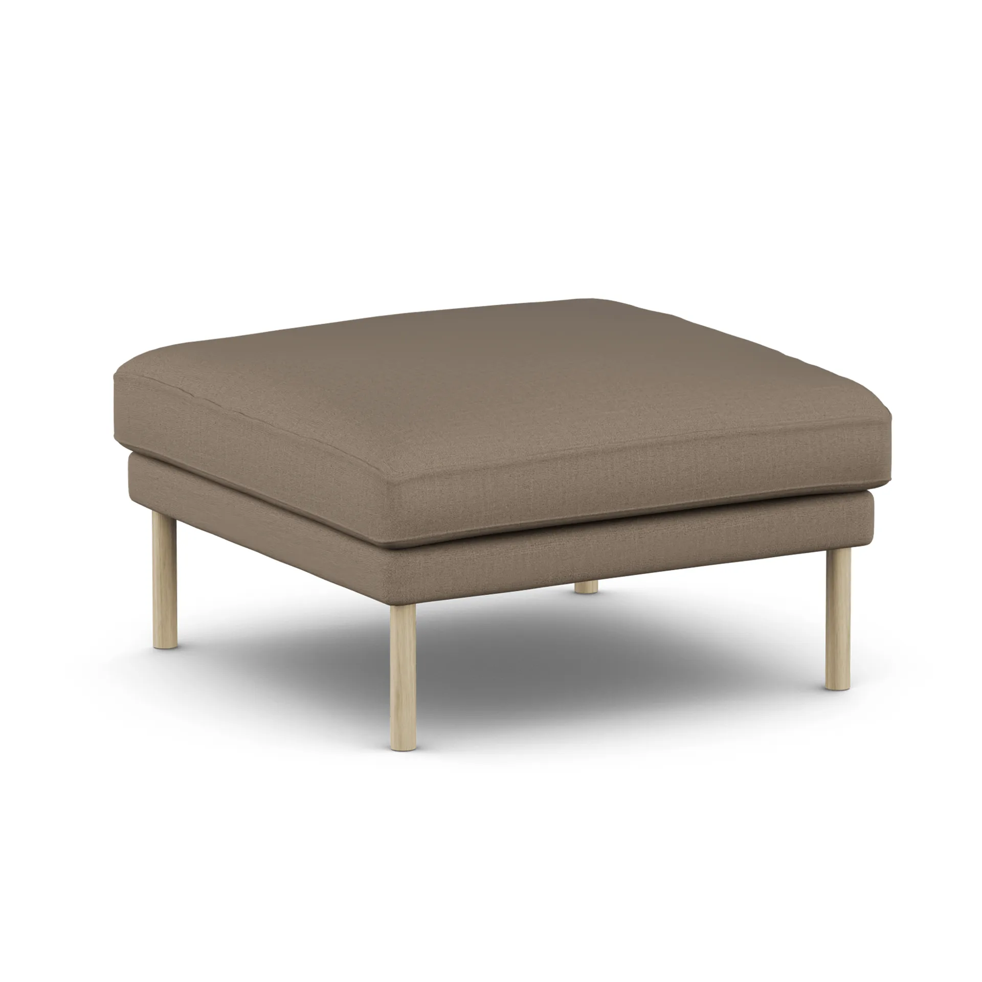 Pouf Linnevik, Same Mole 6674-chêne blanchi à l’huile, sans jupe 1898