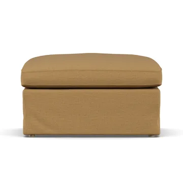Pouf Linnevik - Same Ochre 6676-chêne blanchi à l’huile, avec jupe - 1898