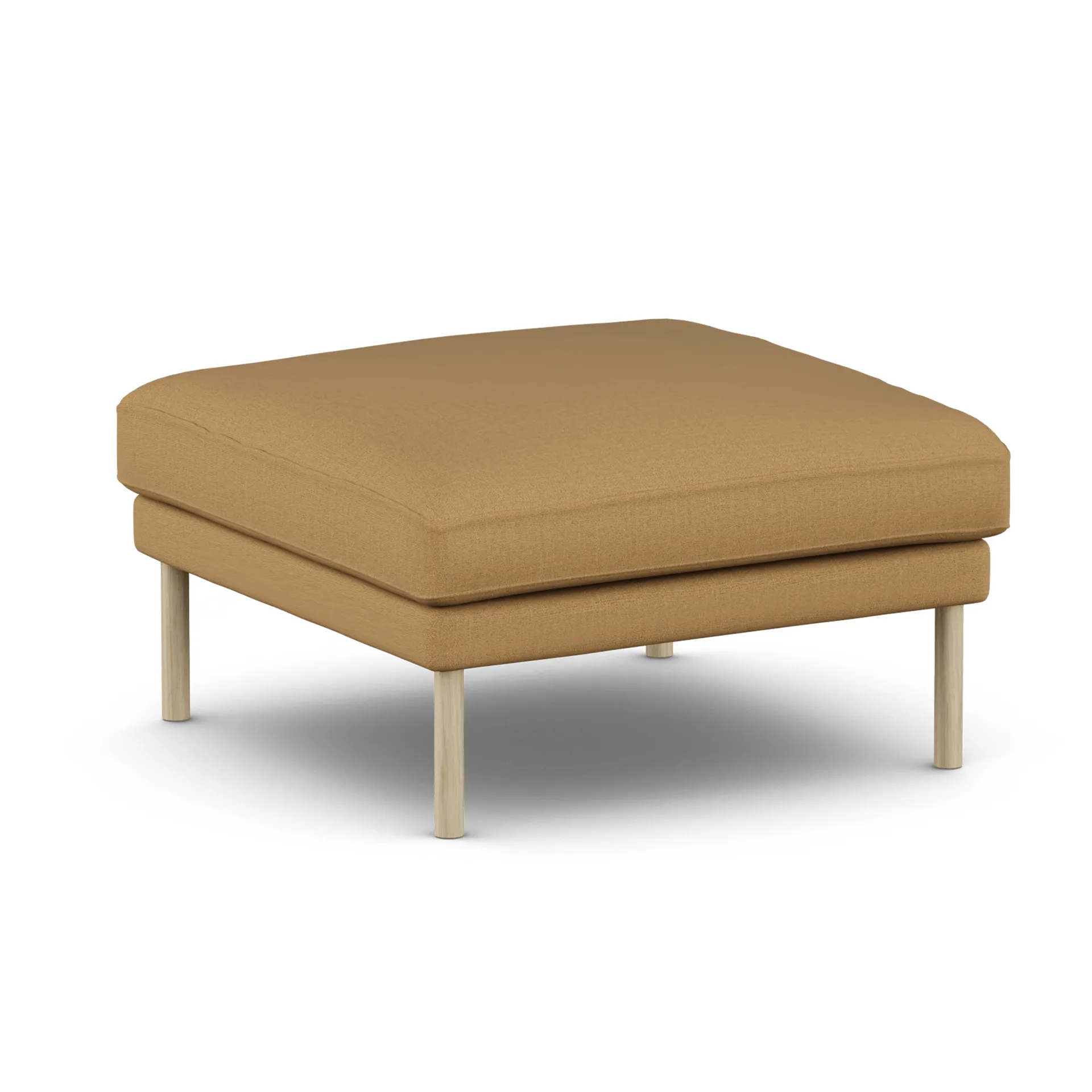 Pouf Linnevik, Same Ochre 6676-chêne blanchi à l’huile, sans jupe 1898