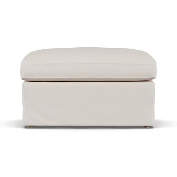 Pouf Linnevik - Same Off White 6671-chêne blanchi à l’huile, avec jupe - 1898