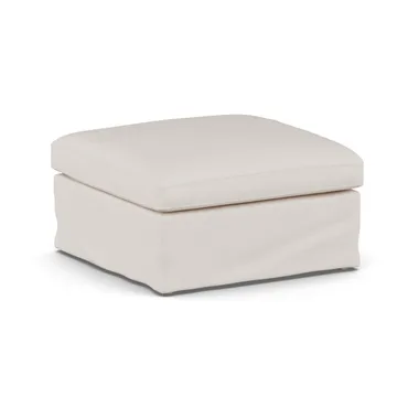Pouf Linnevik - Same Off White 6671-chêne blanchi à l’huile, avec jupe - 1898