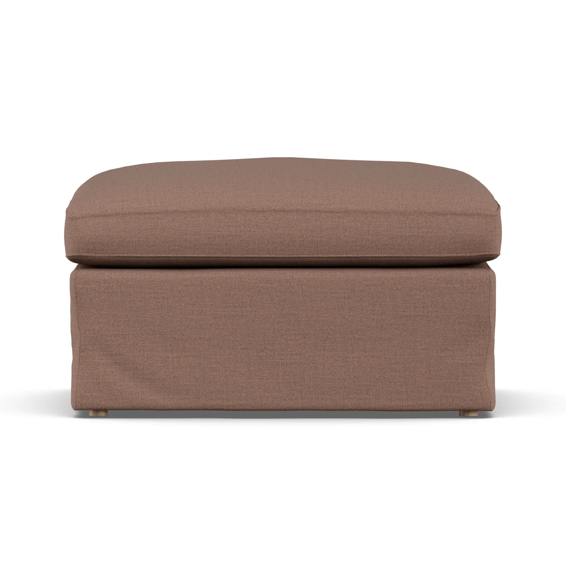 Pouf Linnevik, Same Rust 6675-chêne blanchi à l’huile, avec jupe 1898
