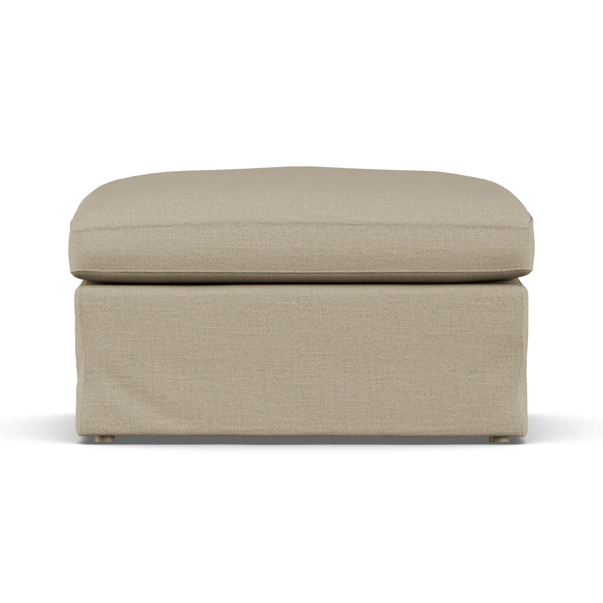 Pouf Linnevik, Same Sand 6672-chêne blanchi à l’huile, avec jupe 1898