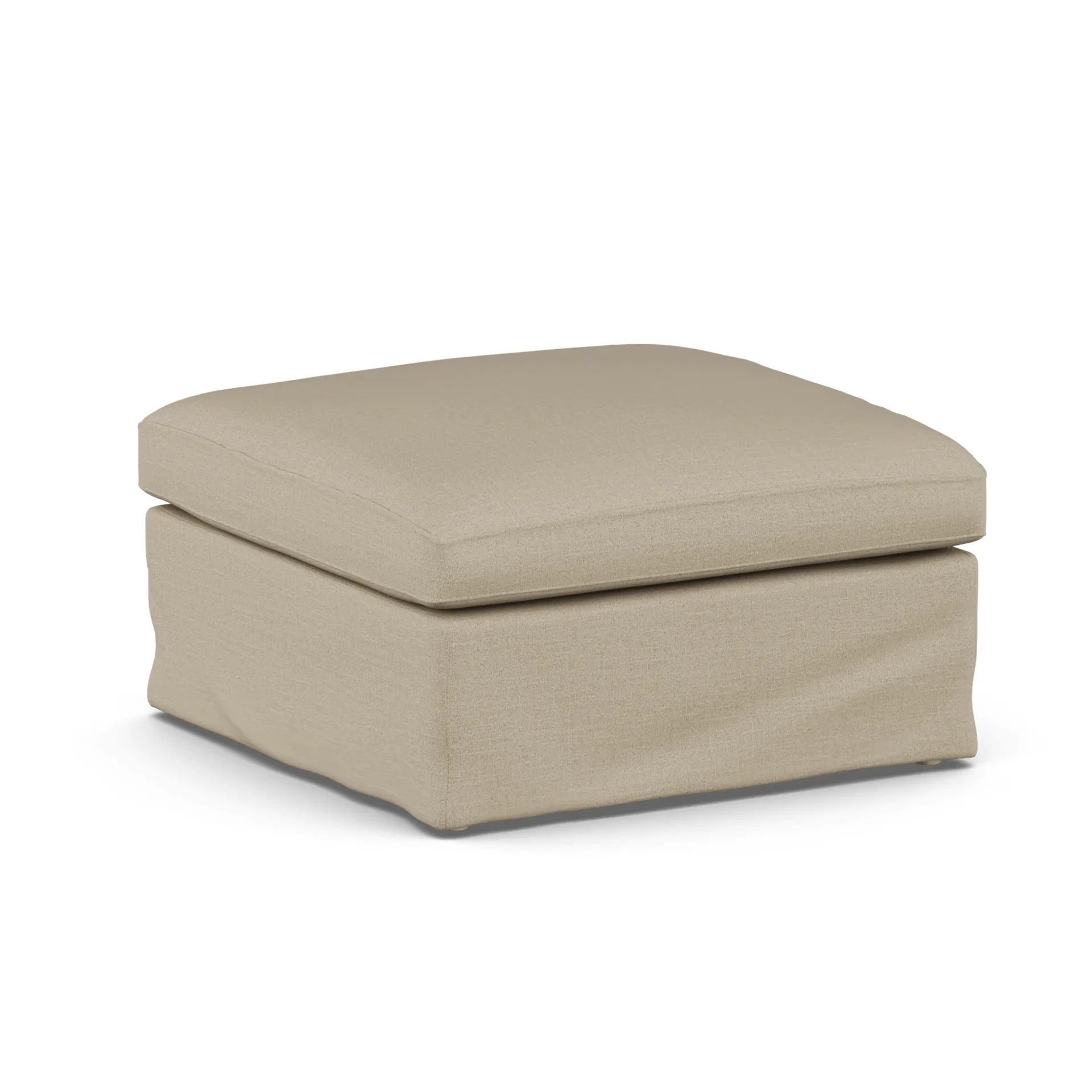Pouf Linnevik, Same Sand 6672-chêne blanchi à l’huile, avec jupe 1898