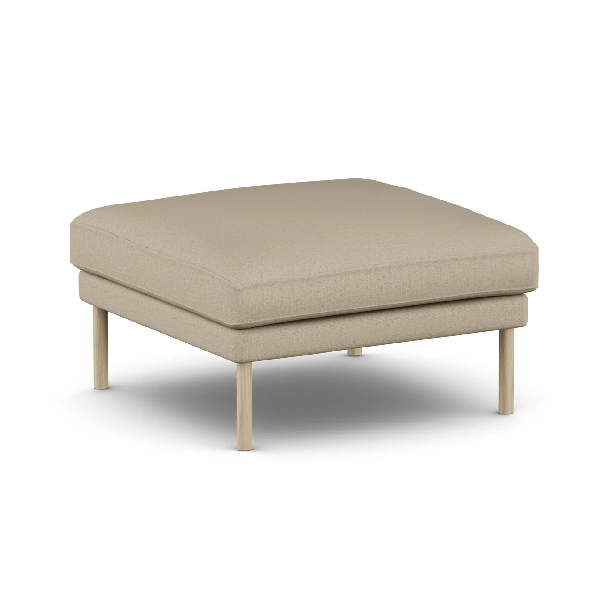 Pouf Linnevik, Same Sand 6672-chêne blanchi à l’huile, sans jupe 1898