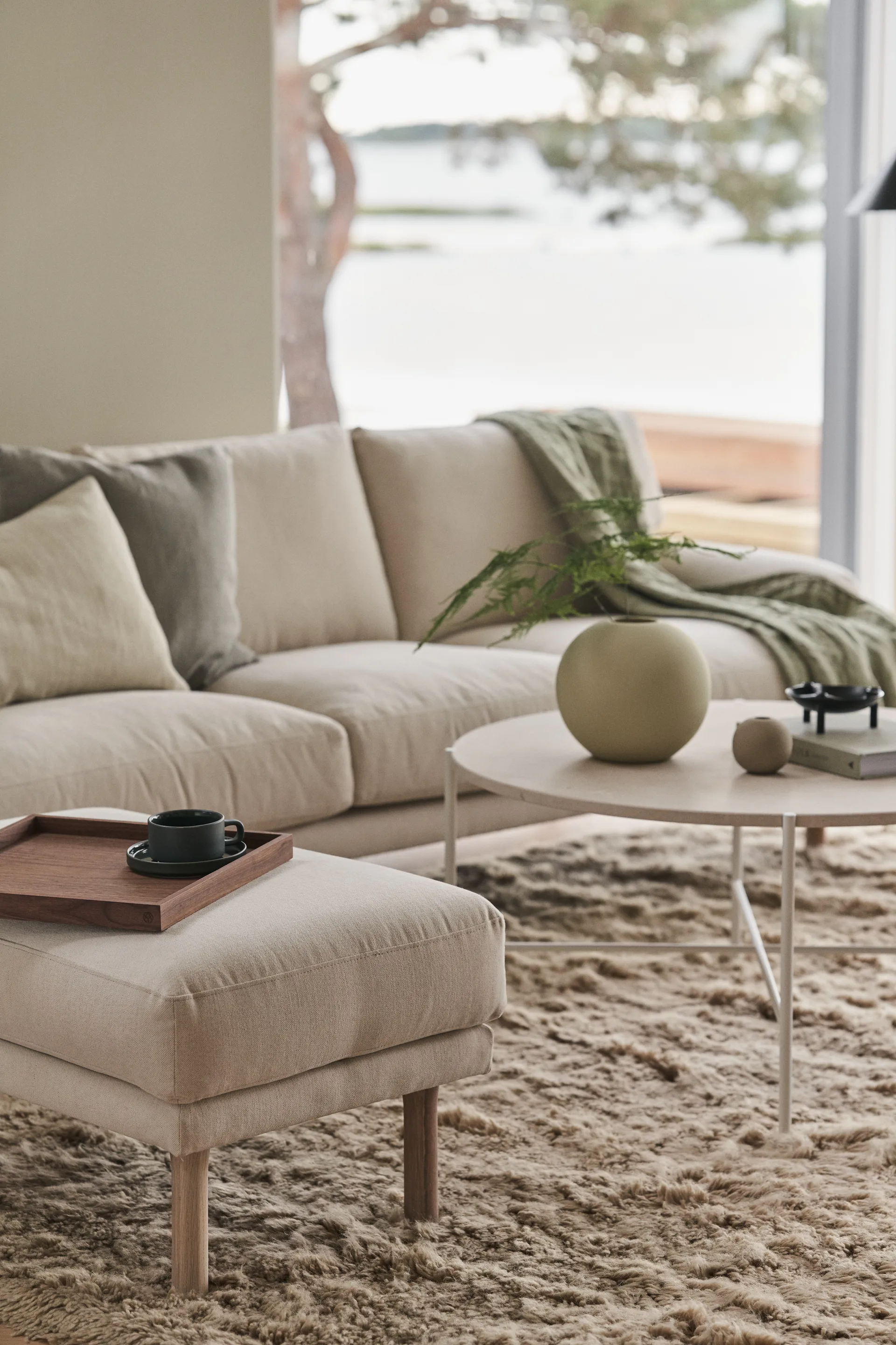 Repose-pied Lidnäs, Caleido beige 1898