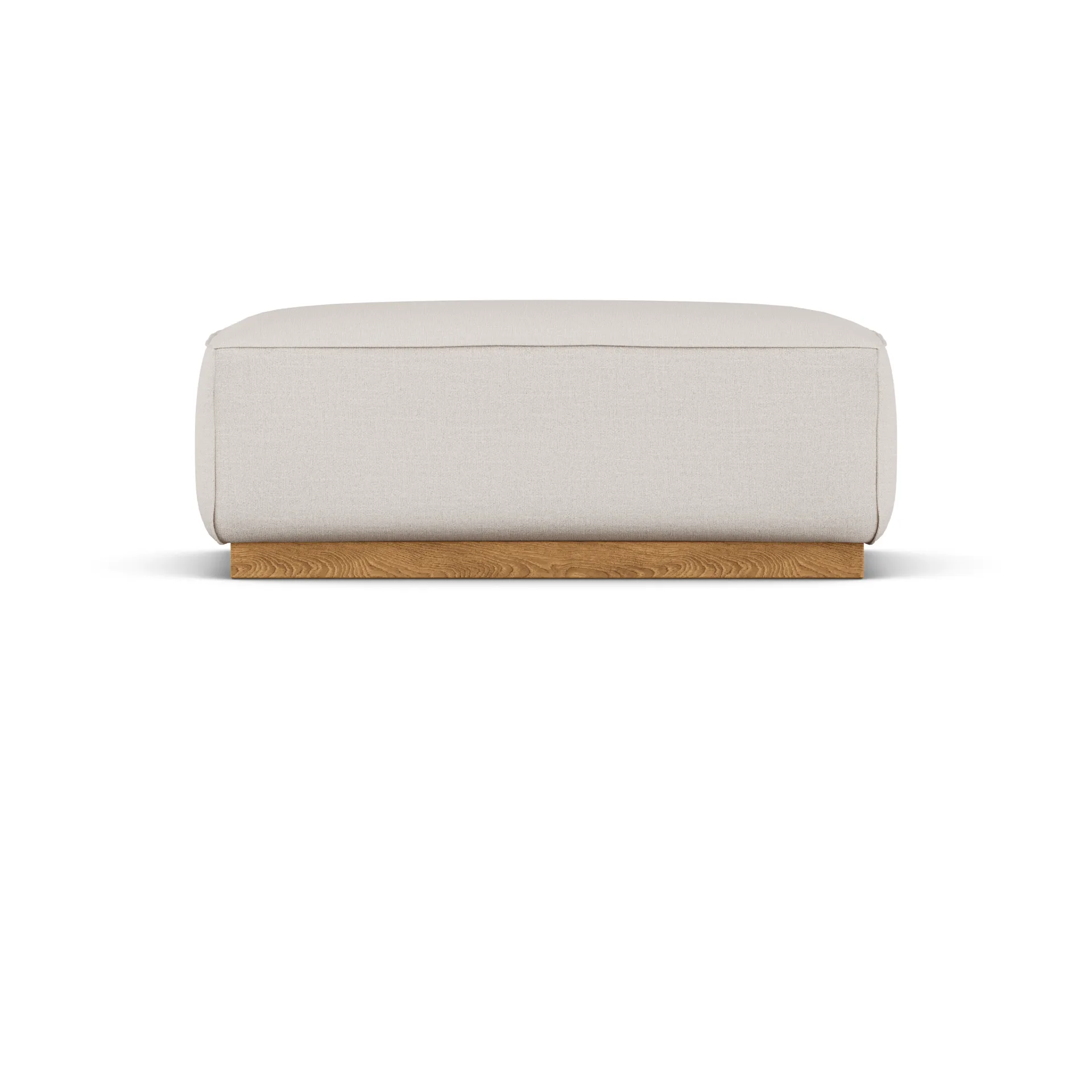 Repose-pieds Bergsdal, Same Off White 6671, finition chêne teinté 1898