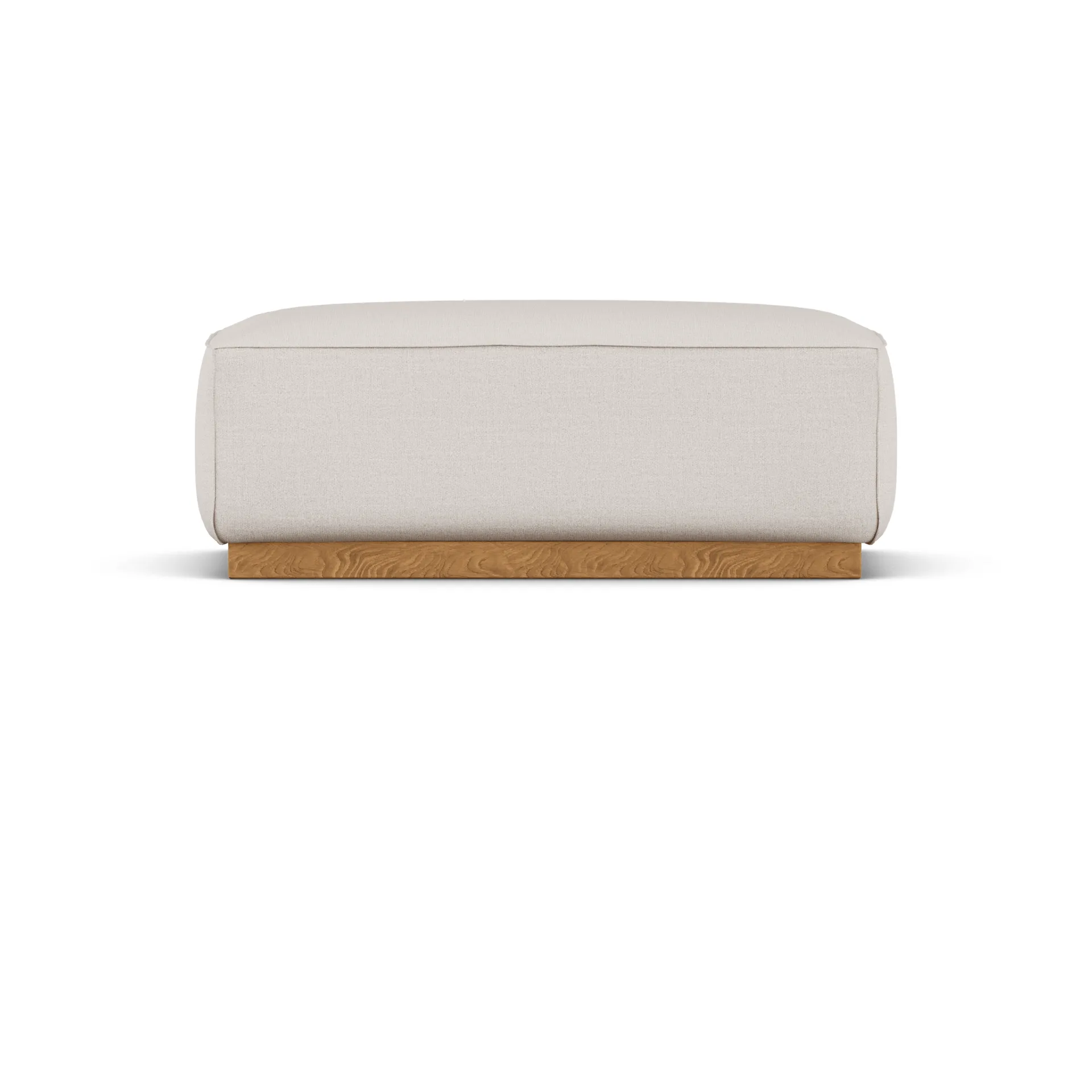 Repose-pieds Bergsdal, Same Off White 6671, finition chêne teinté 1898