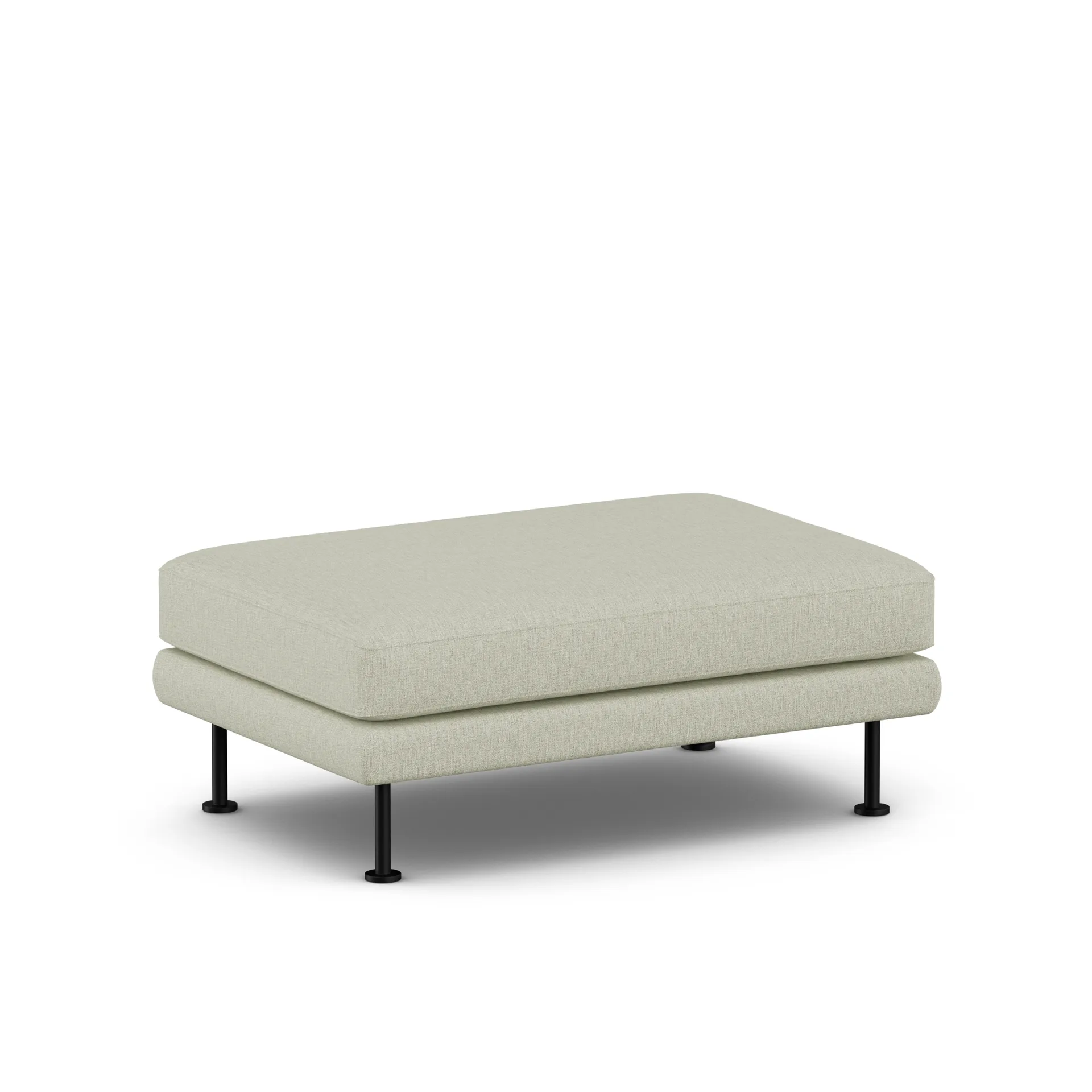 Repose-pieds Bredhult, Luiza Beige 3981-acier noir 1898