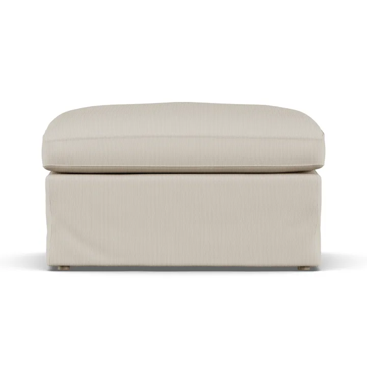 Repose-pieds Linnevik - Jump Beige 1956-chêne blanchi à l’huile, avec jupe - 1898