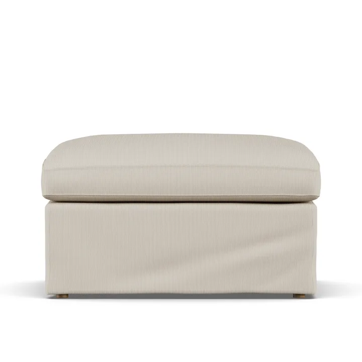 Repose-pieds Linnevik - Jump Beige 1956-chêne blanchi à l’huile, avec jupe - 1898