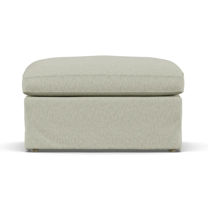 Repose-pieds Linnevik - Luiza Beige 3981-chêne blanchi à l’huile, avec jupe - 1898