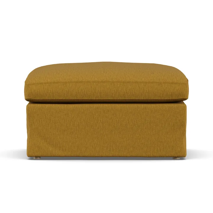 Repose-pieds Linnevik - Luiza Mustard 3972-chêne blanchi à l’huile, avec jupe - 1898