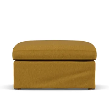 Repose-pieds Linnevik - Luiza Mustard 3972-chêne blanchi à l’huile, avec jupe - 1898