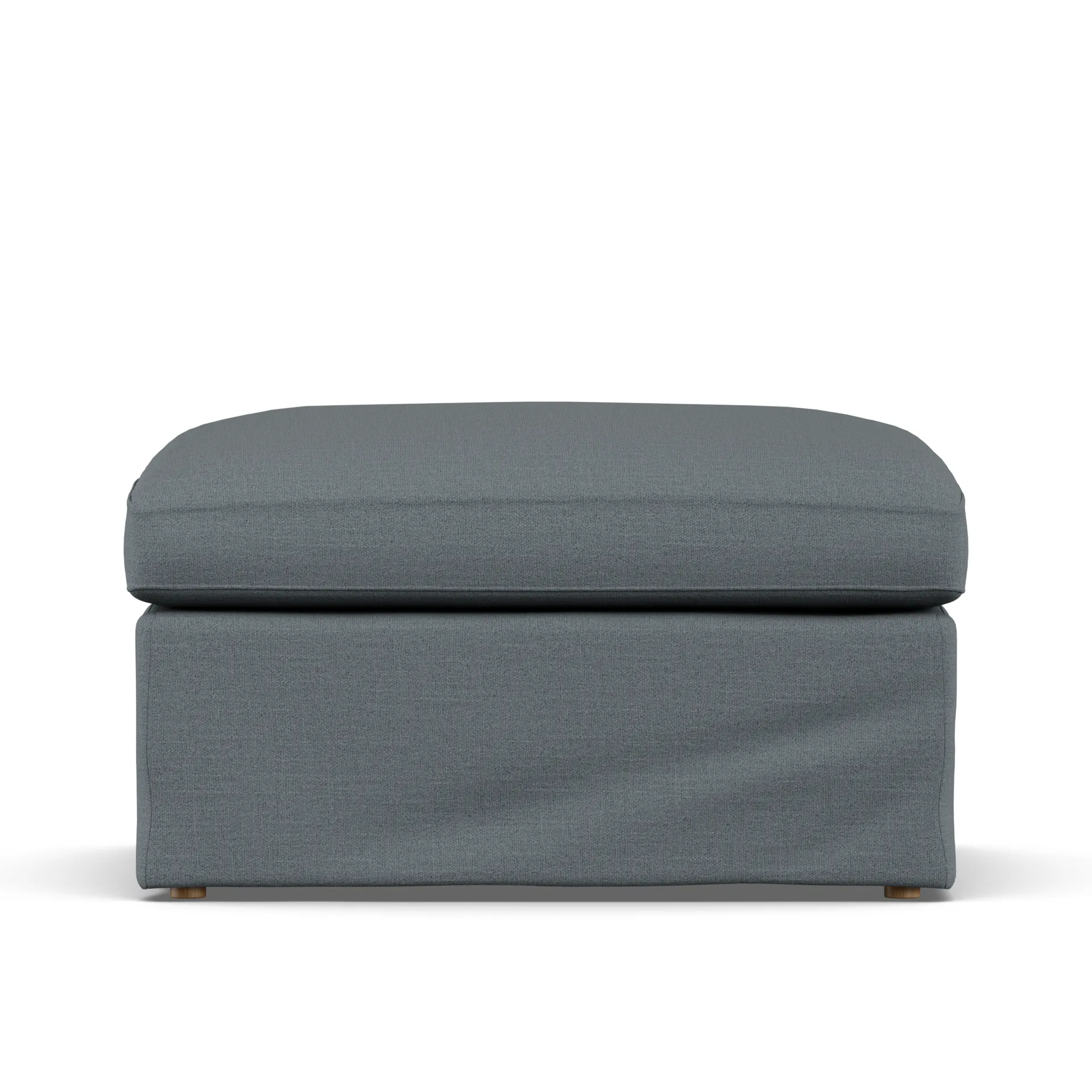 Repose-pieds Linnevik, Same Blue 6678-chêne blanchi à l’huile, avec jupe 1898