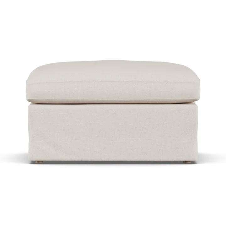 Repose-pieds Linnevik - Same Off White 6671-chêne blanchi à l’huile, avec jupe - 1898