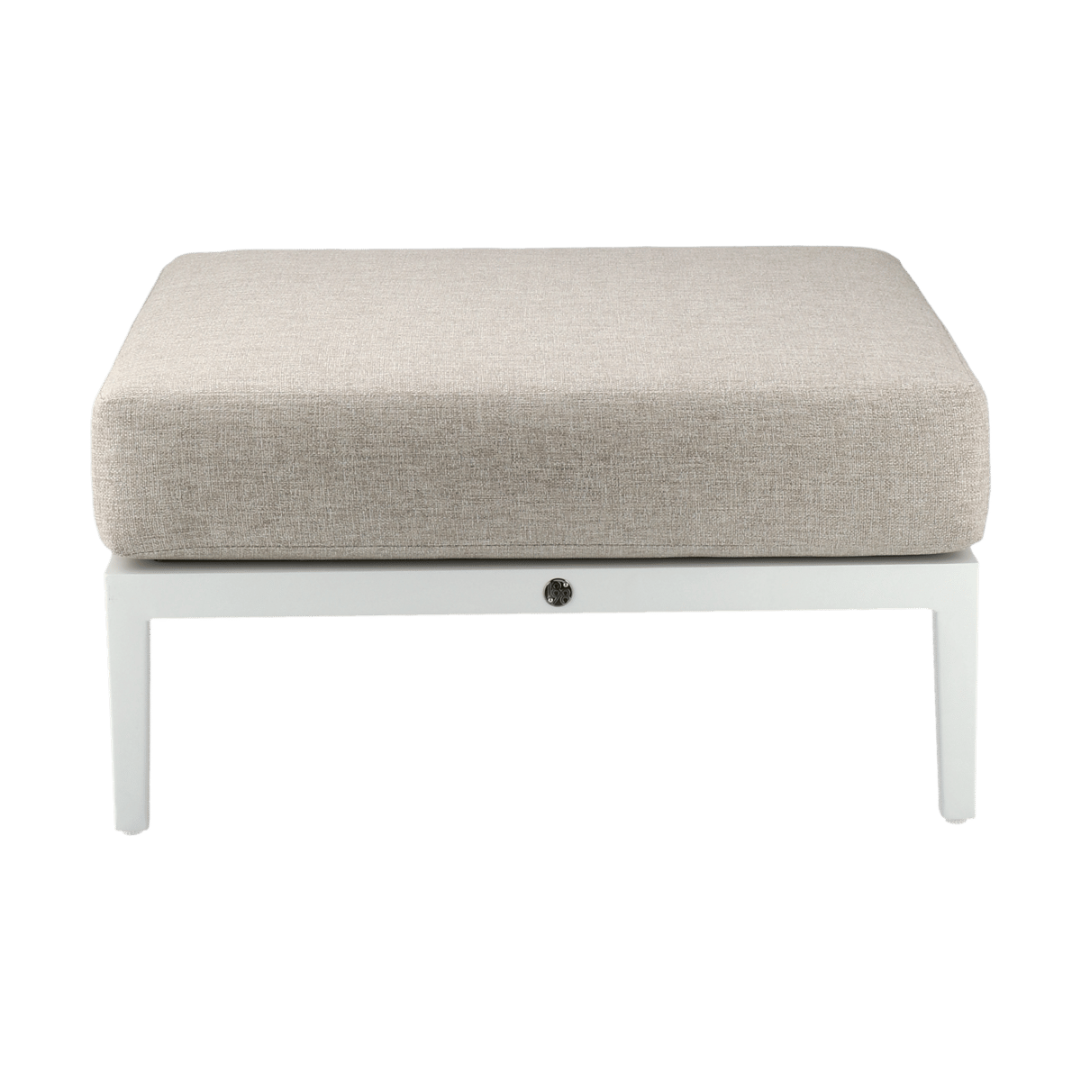 1898 Repose-pieds Santander Blanc-beige | Design Scandinave | Blanc