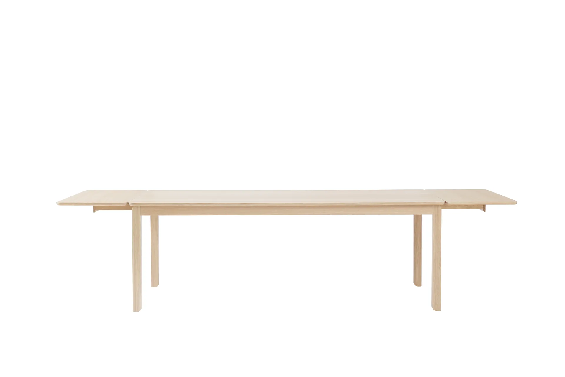 Table à manger Alfred 90x220 cm, Chêne pigmenté blanc 1898