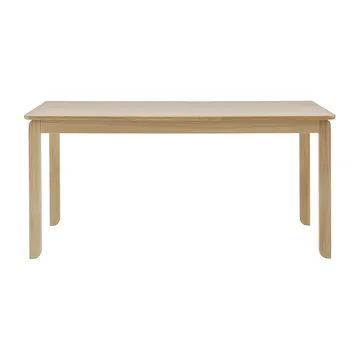 Table à manger Alfred - Chêne pigmenté blanc, 90x160 cm - 1898