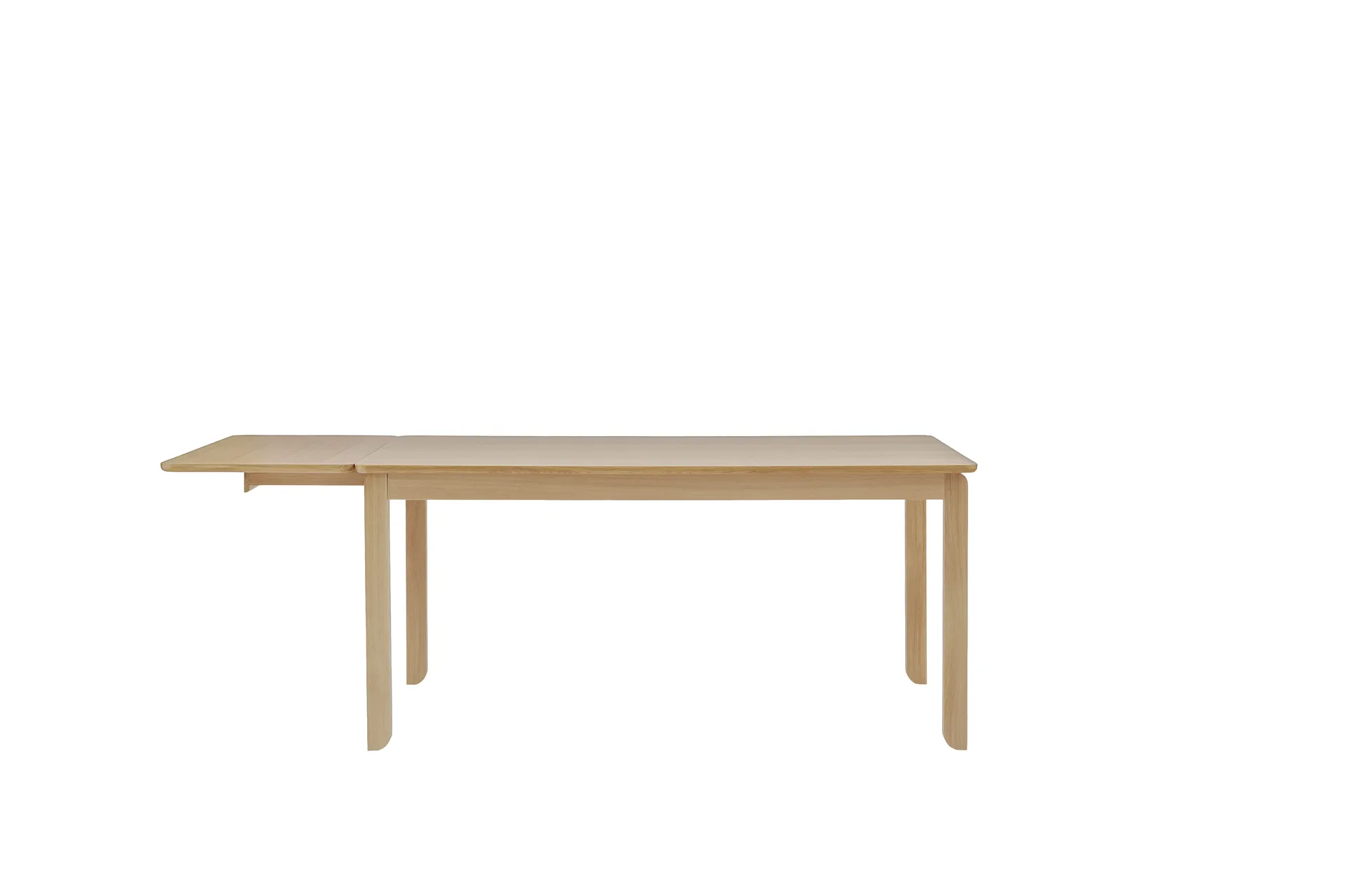 Table à manger Alfred, Chêne pigmenté blanc, 90x160 cm 1898