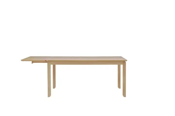 Table à manger Alfred - Chêne pigmenté blanc, 90x160 cm - 1898