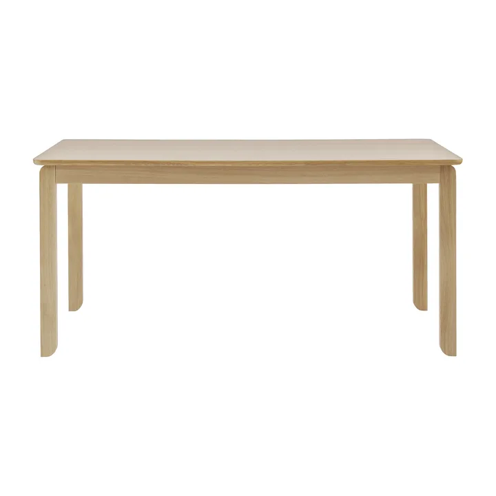 Table à manger Alfred - Chêne pigmenté blanc, 90x220 cm - 1898