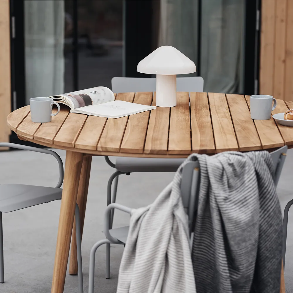Table à manger Cosenza, teak, rond 1898