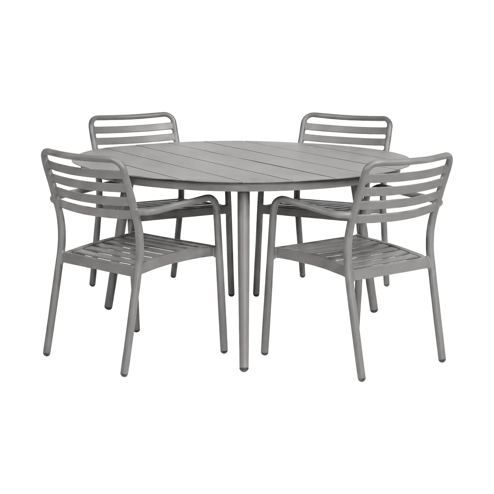 Table à manger Marsala Ø140 cm + fauteuil Messina 4 pièces, taupe,  1898
