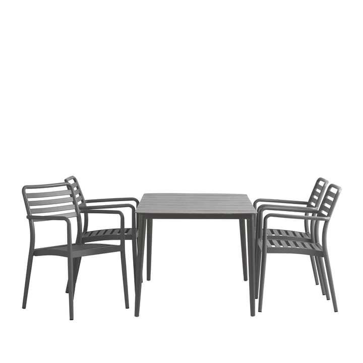 Table à manger Marsala - anthracite, aluminium, 152x90 cm - 1898