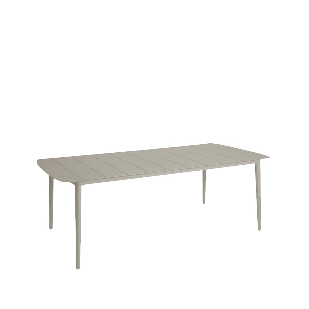 1898 Table à manger Marsala taupe, 208x100 cm | Design Scandinave | Tables de jardin | Beige