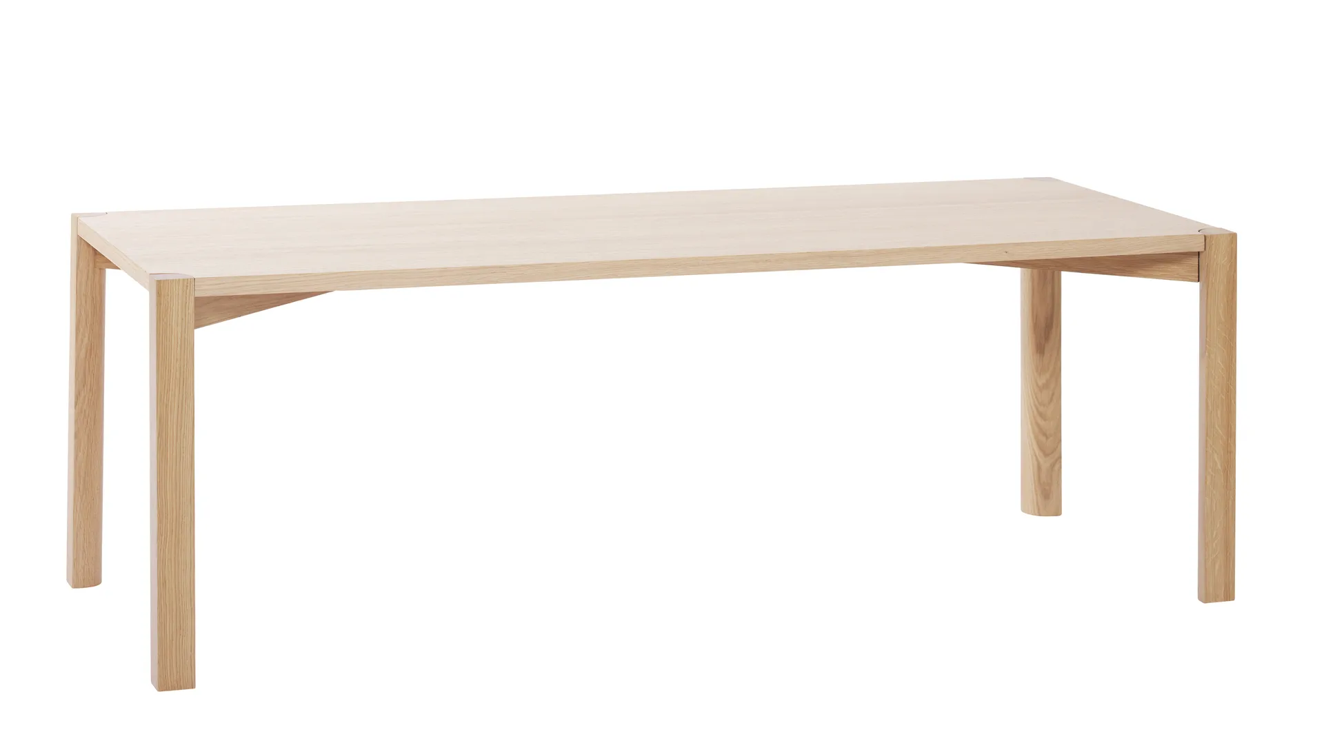 Table basse Anton 50x125 cm, Chêne pigmenté blanc 1898