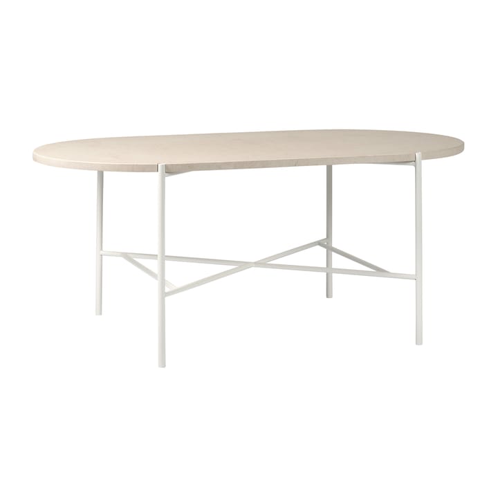 Table basse Aplaryd ovale - Calcaire beige - 1898