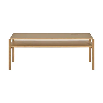 Table basse Lid - Chêne pigmenté blanc, 125×50 cm - 1898