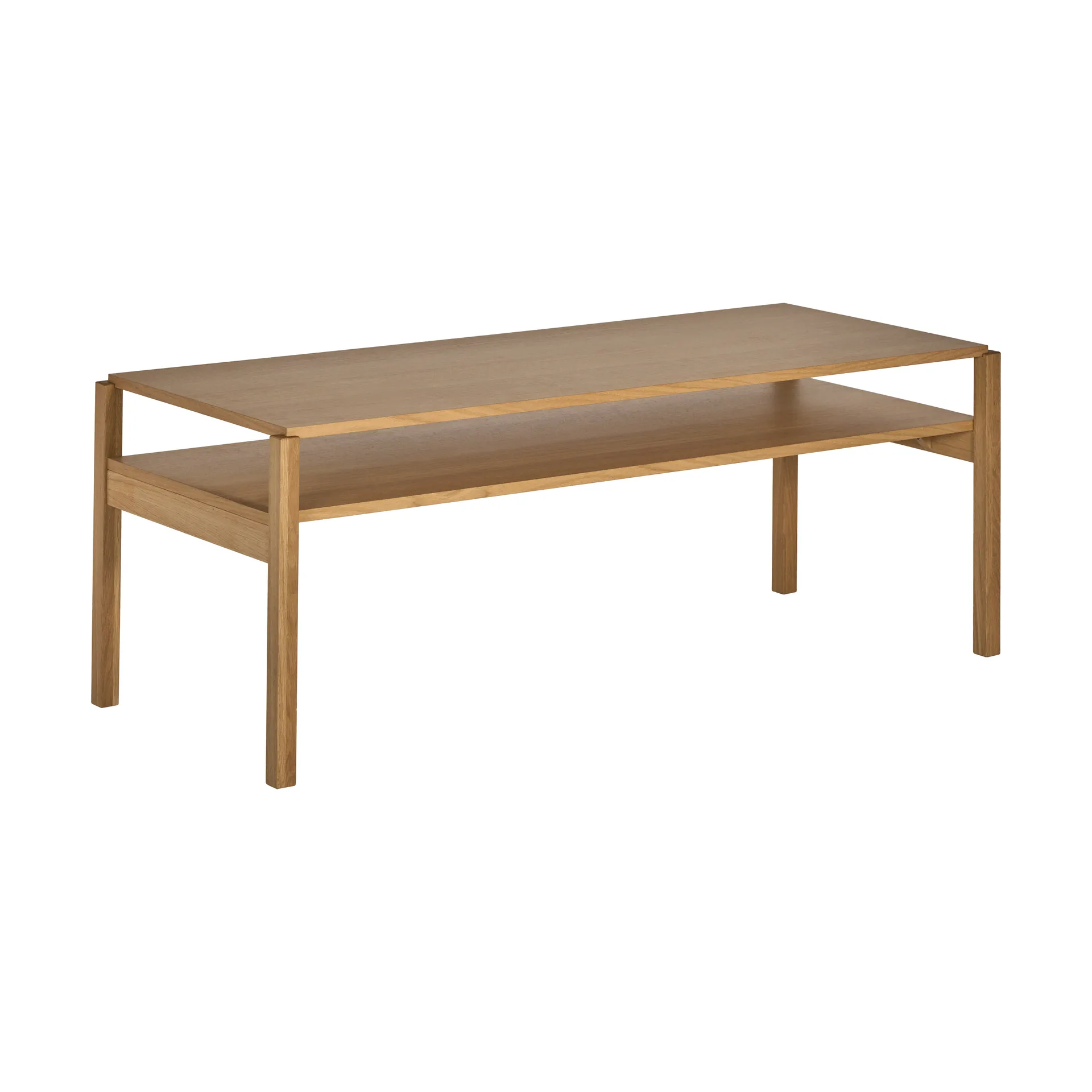 Table basse Lid, Chêne pigmenté blanc, 125×50 cm 1898